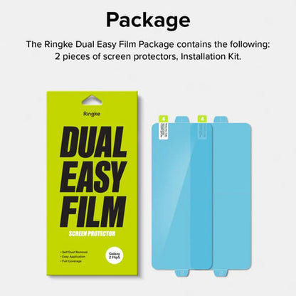 Ringke Dual Easy Interior Screen Protector for Samsung Galaxy Z Flip5 F731, Plastic, Set of 2 Pieces