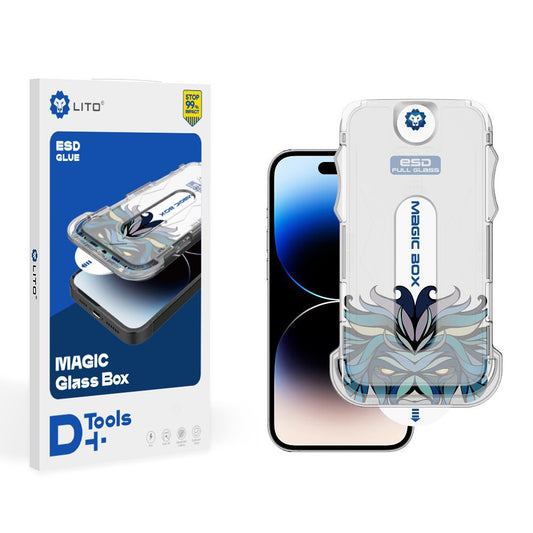 Lito Magic Glass Box D+ Tools Screen Protector for Apple iPhone 11 Pro Max, Tempered Glass, Full Glue
