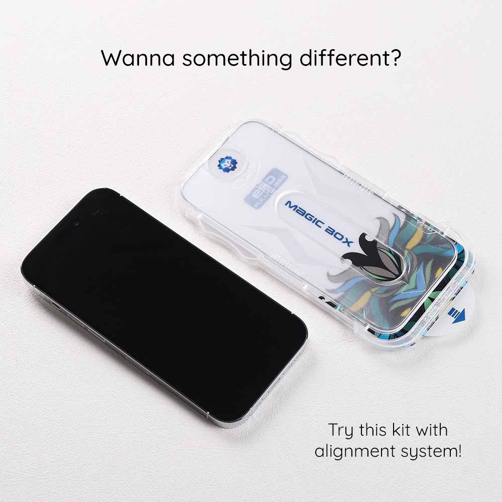 Lito Magic Glass Box D+ Tools Screen Protector for Apple iPhone 16 Plus, Tempered Glass, Full Glue