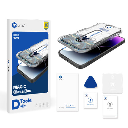 Lito Magic Glass Box D+ Tools Screen Protector for Apple iPhone XS / X, Tempered Glass, Full Glue