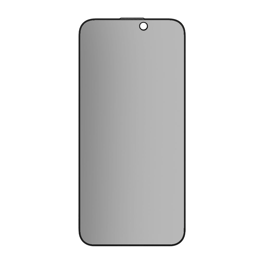 Matte Privacy Blueo Anti-Peep Screen Protector Film for Apple iPhone 16 Plus / 15 Plus, Tempered Glass, Full Glue