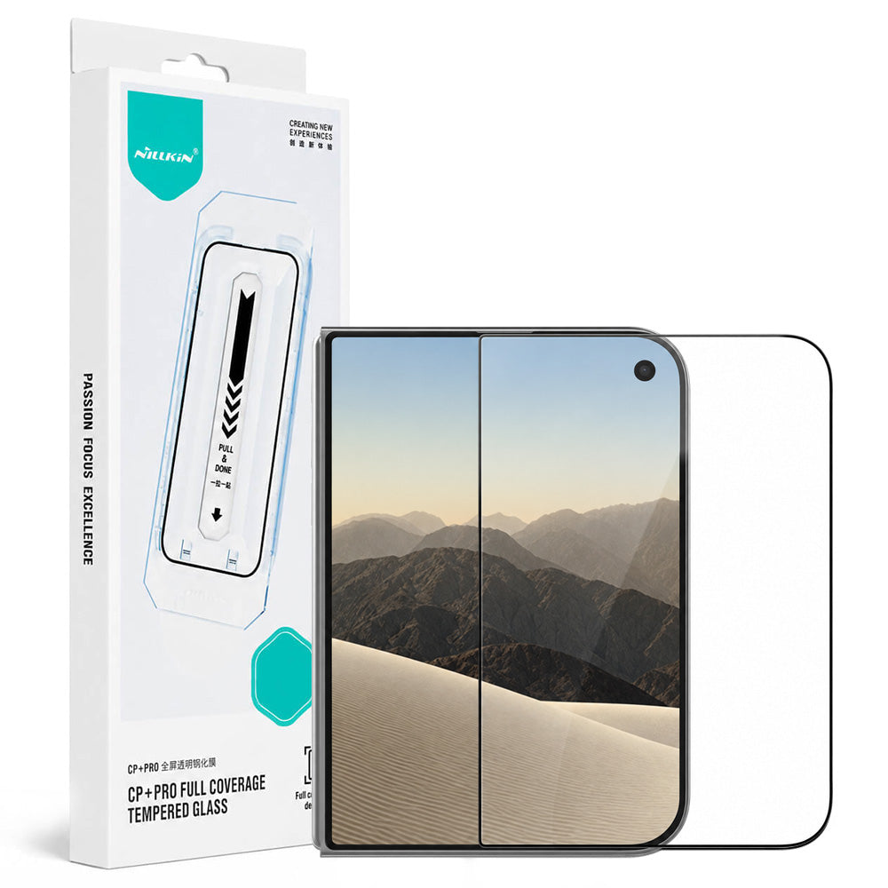 Nillkin CP+ Pro Exterior Screen Protector with Applicator for Apple iPhone Duo, Tempered Glass, Full Glue, Black