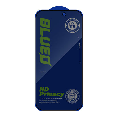 Blueo Anti-Peep Privacy Screen Protector for Apple iPhone 11 / XR, Tempered Glass, Full Glue