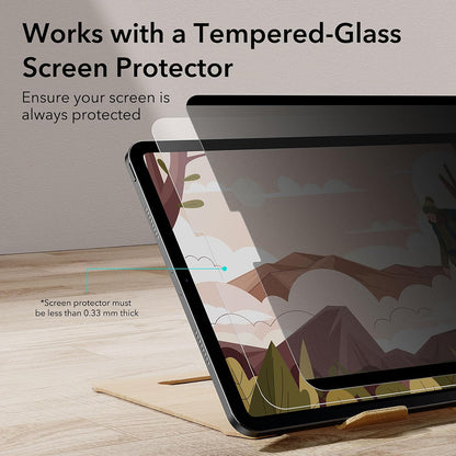 ESR Magnetic Privacy Screen Protector for Apple iPad Air 11 (2025) / Air 11 (2024), Plastic
