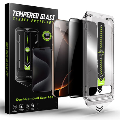 Privacy Screen Protector Techsuit TitanGlass for Apple iPhone 14 Pro, Tempered Glass, Full Glue