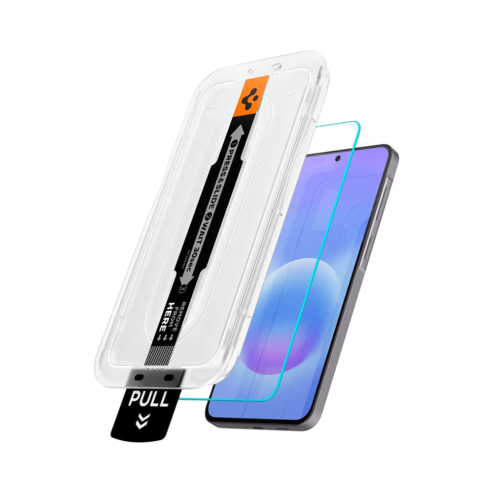 Spigen GlastR EZ FIT Pro HD Screen Protector for Samsung Galaxy A57 5G, Tempered Glass, Full Glue, Set of 2 pieces AGL11397