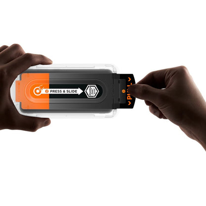 Spigen GlastR EZ FIT Pro HD Screen Protector for Samsung Galaxy S25 FE, Tempered Glass, Full Glue