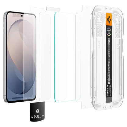 Spigen GlastR EZ FIT Pro HD Screen Protector for Samsung Galaxy S26 FE S741, Tempered Glass, Full Glue, Set of 2 pieces AGL11811