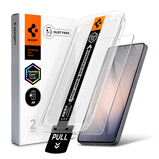 Spigen GlastR EZ FIT Pro HD (Anti-Reflection) Screen Protector for Samsung Galaxy S26 Plus S947, Tempered Glass, Full Glue, Set of 2 Pieces