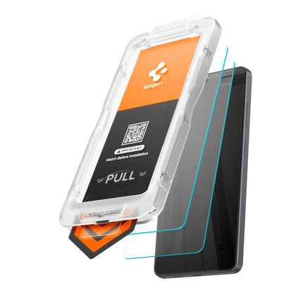 Spigen GlastR EZ FIT Pro HD Screen Protector for Samsung Galaxy S26 S942, Tempered Glass, Full Glue, Set of 2 pieces AGL11095