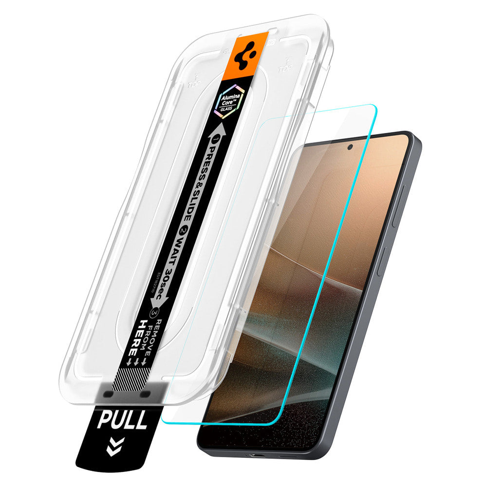 Spigen GlastR EZ FIT Pro HD Anti-Reflection Screen Protector for Samsung Galaxy S26 S942, Tempered Glass, Full Glue, Set of 2 pieces AGL11092