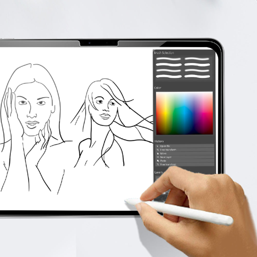 Techsuit ArmorGlass CrystalHD Screen Protector for Apple iPad 10.2 (2021) / 10.2 (2020), Tempered Glass, Full Glue, Set of 2 Pieces