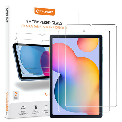 Techsuit ArmorGlass CrystalHD Screen Protector for Samsung Galaxy Tab S6 Lite (2024), Tempered Glass, Full Glue, Set of 2 Pieces
