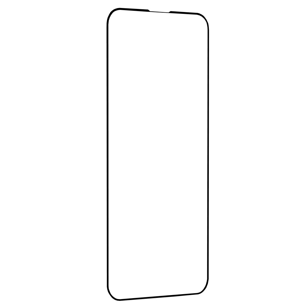 Techsuit M2 Screen Protector Film for Apple iPhone 17e / 16e / 14 / 13 Pro, Tempered Glass, Full Glue, 111D, Black
