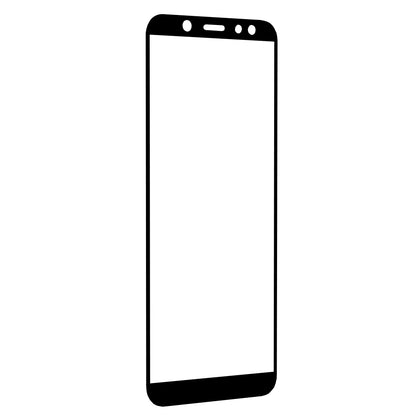 Techsuit Screen Protector Film for Samsung Galaxy A6 (2018) A600, Tempered Glass, Full Glue, 111D, Black