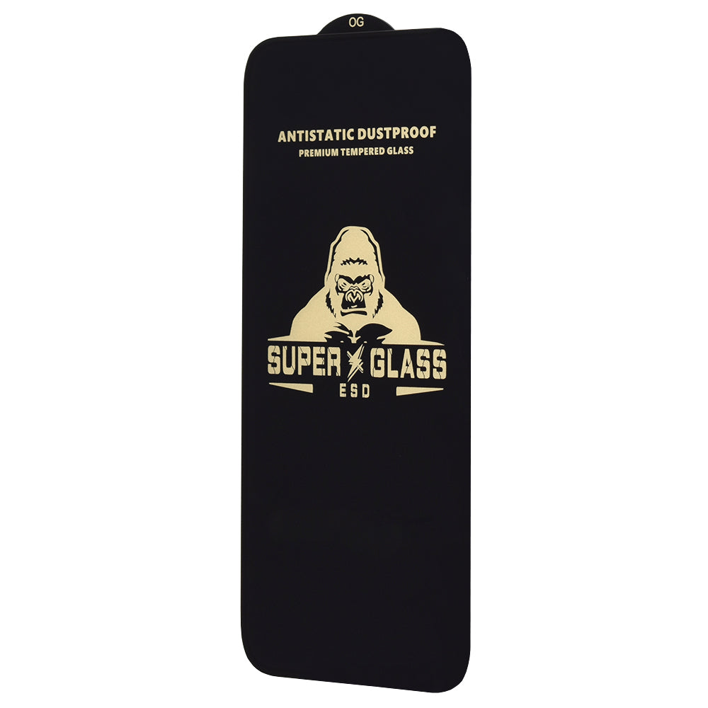 Techsuit Screen Protector for Samsung Galaxy S24 Ultra S928, Tempered Glass, Full Glue, Black