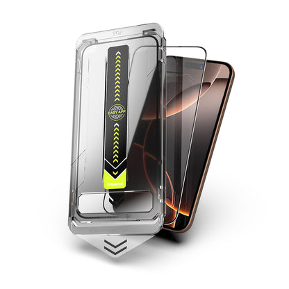 Techsuit TitanGlass Screen Protector for Apple iPhone 11 / XR, Tempered Glass, Full Glue, Black