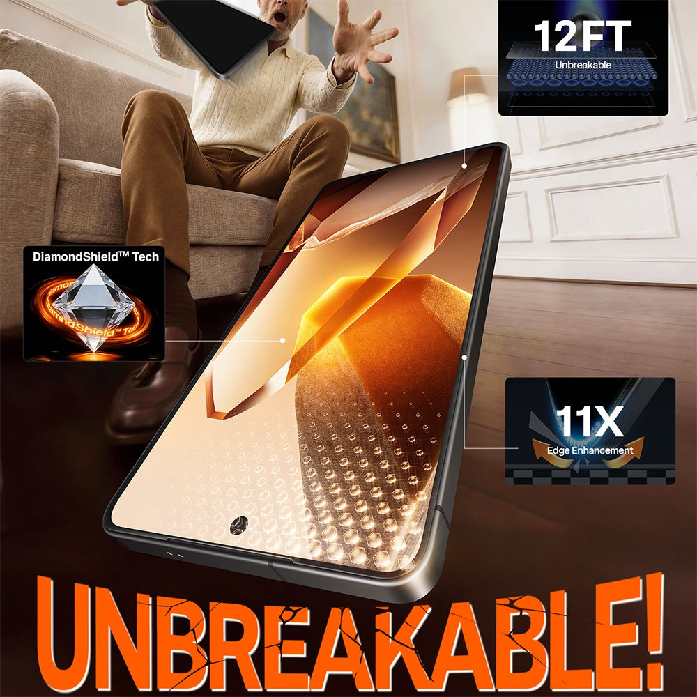 Torras GlassGo Install Master Screen Protector for Samsung Galaxy S26 Ultra, Tempered Glass, Full Glue, Transparent