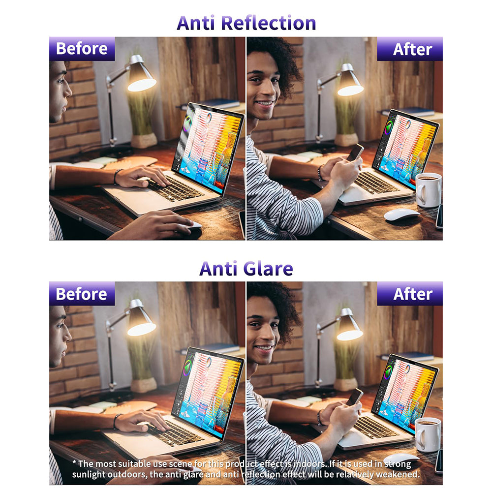 Anti Blue Light Techsuit VisionProX Screen Protector for Apple MacBook Air M3 15inch (2024) / Air M2 15inch (2023), Plastic