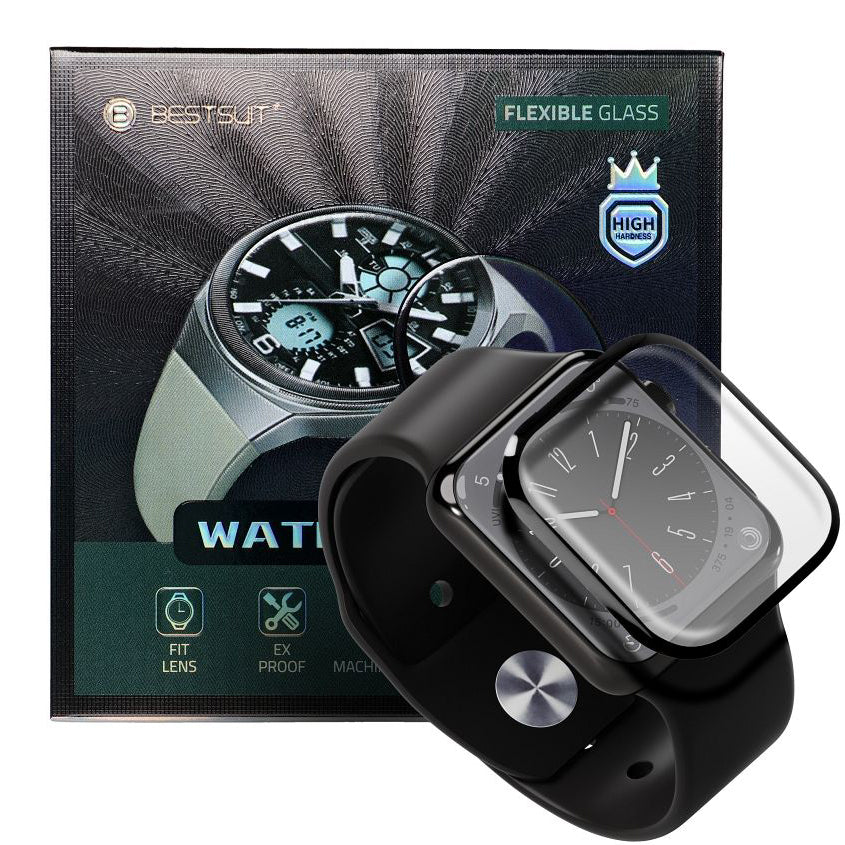 Bestsuit Protective Sleeve for Apple Watch SE 40mm Series, Flexible Glass, Black 