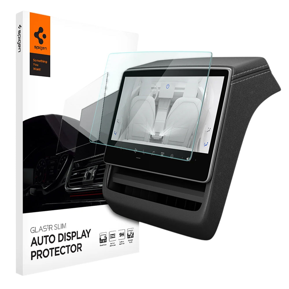 Spigen GlastR Slim Anti-Glare Screen Protector for Tesla Y Navigation (2026 / 2025) / 3 (2026 / 2025 / 2024), Tempered Glass AGL07586