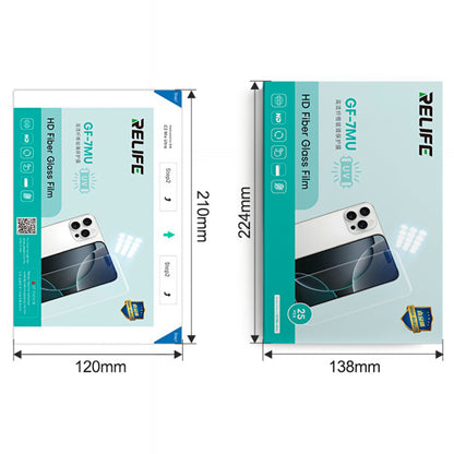 Relife GF-7MU Flexible Fiber Glass Film for Sunshine C3 Mix Ultra UV Vacuum Laminating Machine, 120mm x 210mm, Set of 25 pieces
