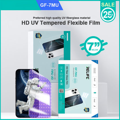 Relife GF-7MU Flexible Fiber Glass Film for Sunshine C3 Mix Ultra UV Vacuum Laminating Machine, 120mm x 210mm, Set of 25 pieces