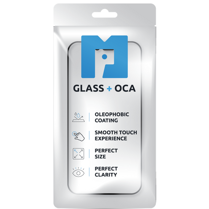 Screen Glass + OCA MP compatible with Apple iPhone 13 Pro / 13, Black