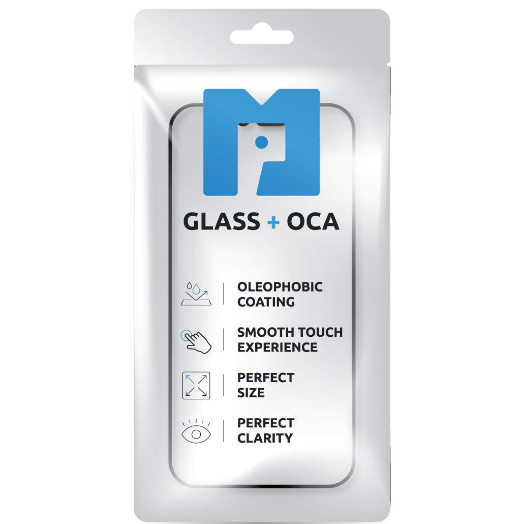 Screen Glass + OCA MP compatible with Samsung Galaxy S20+ G985 / S20+ 5G G986, Black
