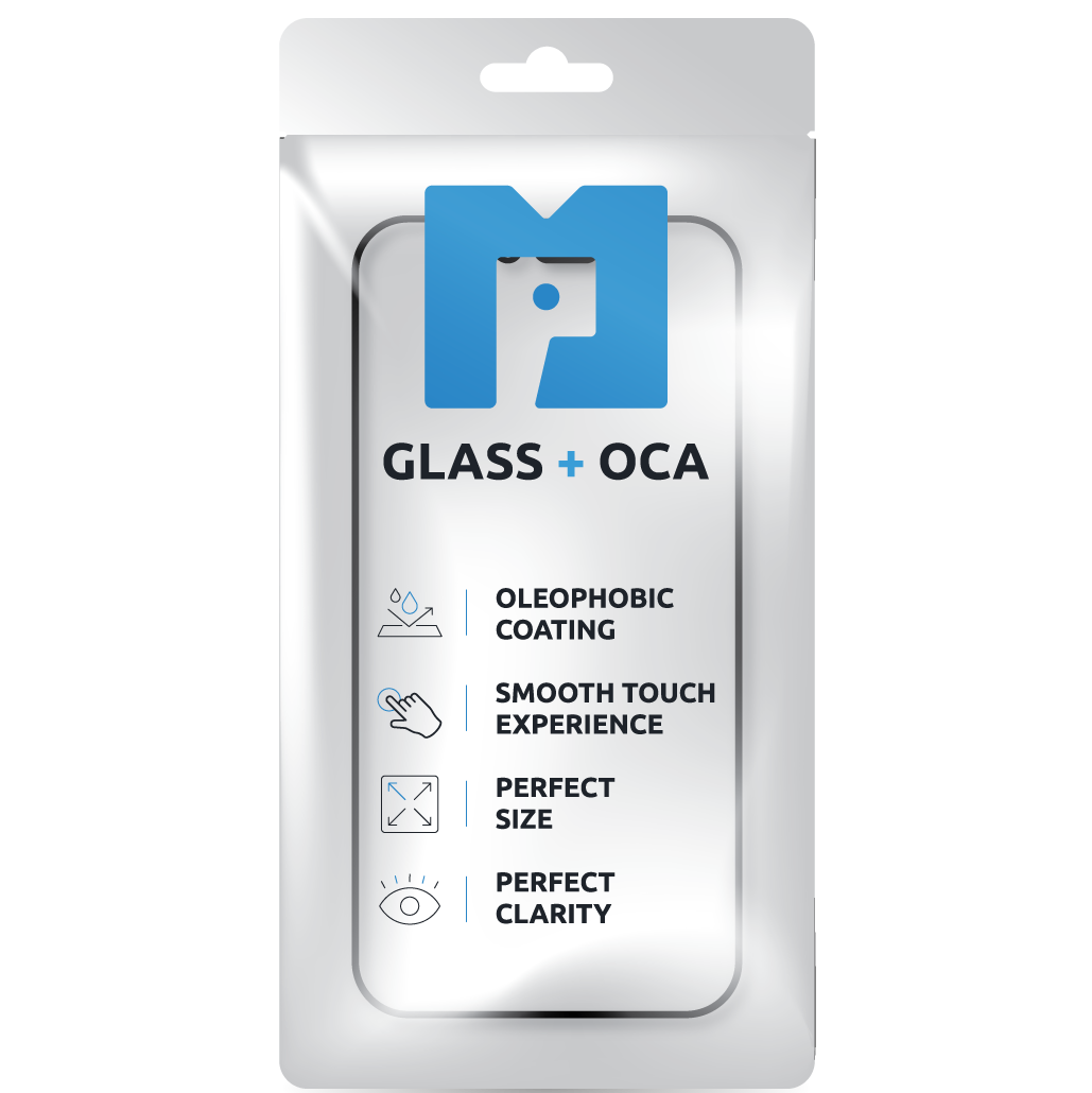 Screen Glass + OCA MP compatible with Samsung Galaxy S24+ S926, Black