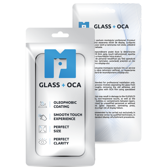 Screen Glass + OCA MP compatible with Apple Watch Series 4 / 5 / 6 / SE (2020 / SE (2022) 40mm, Black