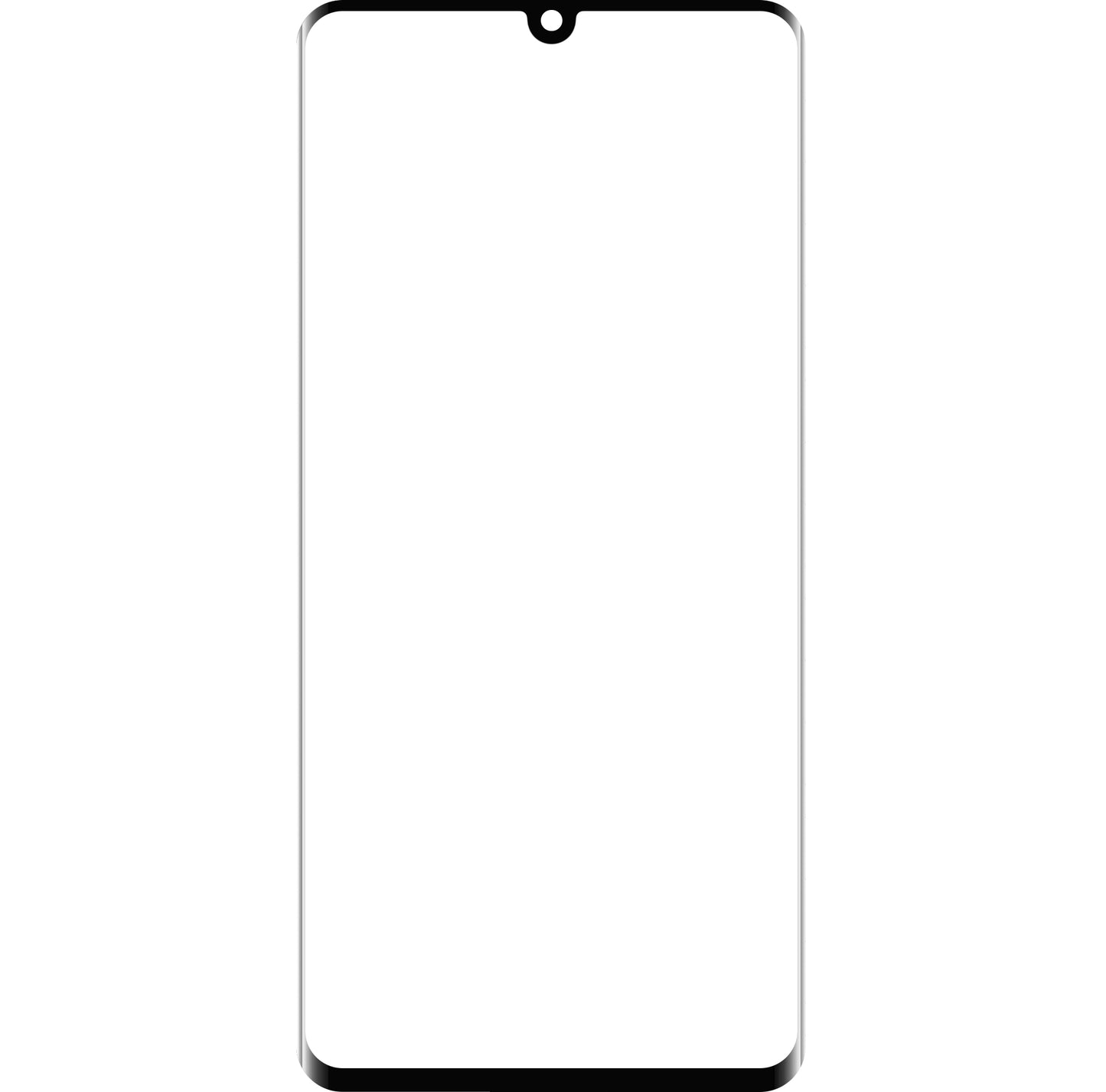 Screen Glass + Edge Glue / OCA Forward Guard for Huawei P30 Pro, Black
