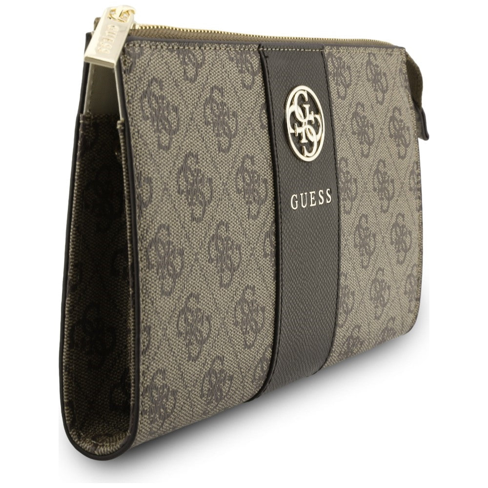 Universal Phone Bag, Guess, 4G Round Classic Logo Stripe, Brown