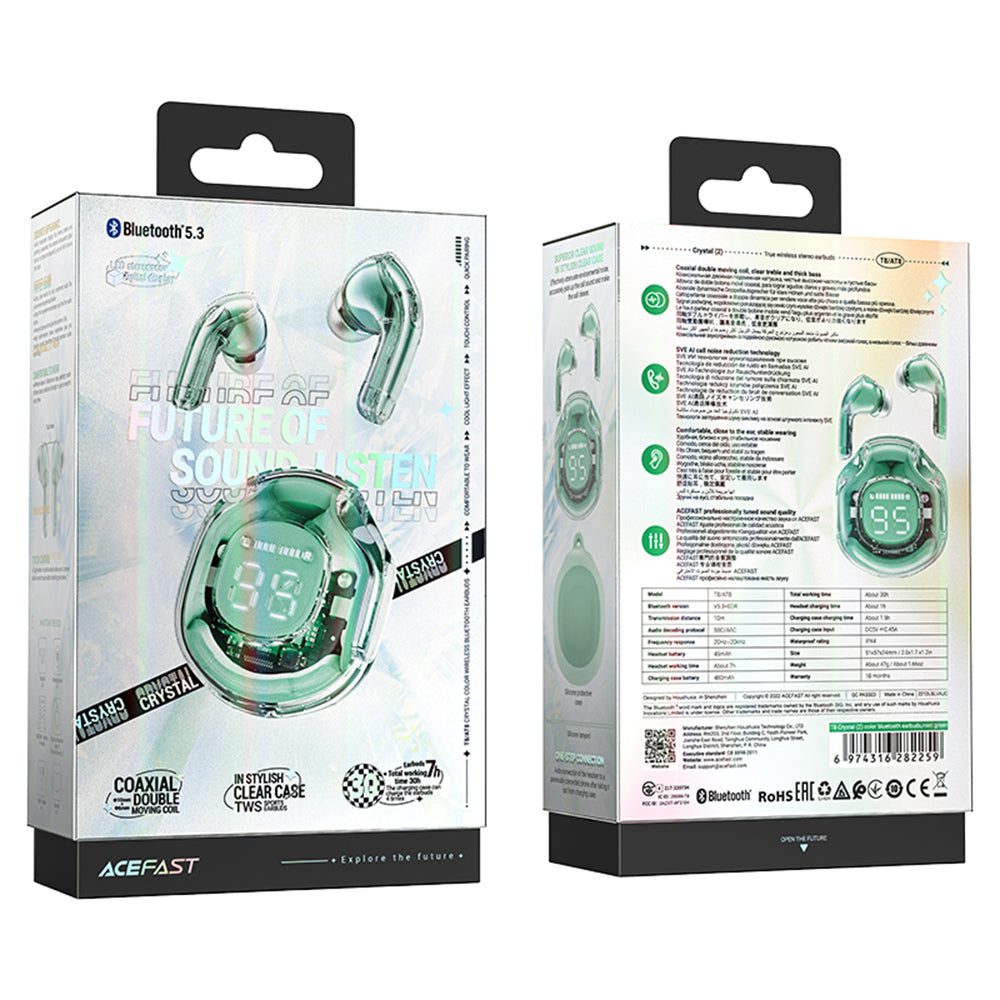 Acefast T8 Green TWS Bluetooth Handsfree