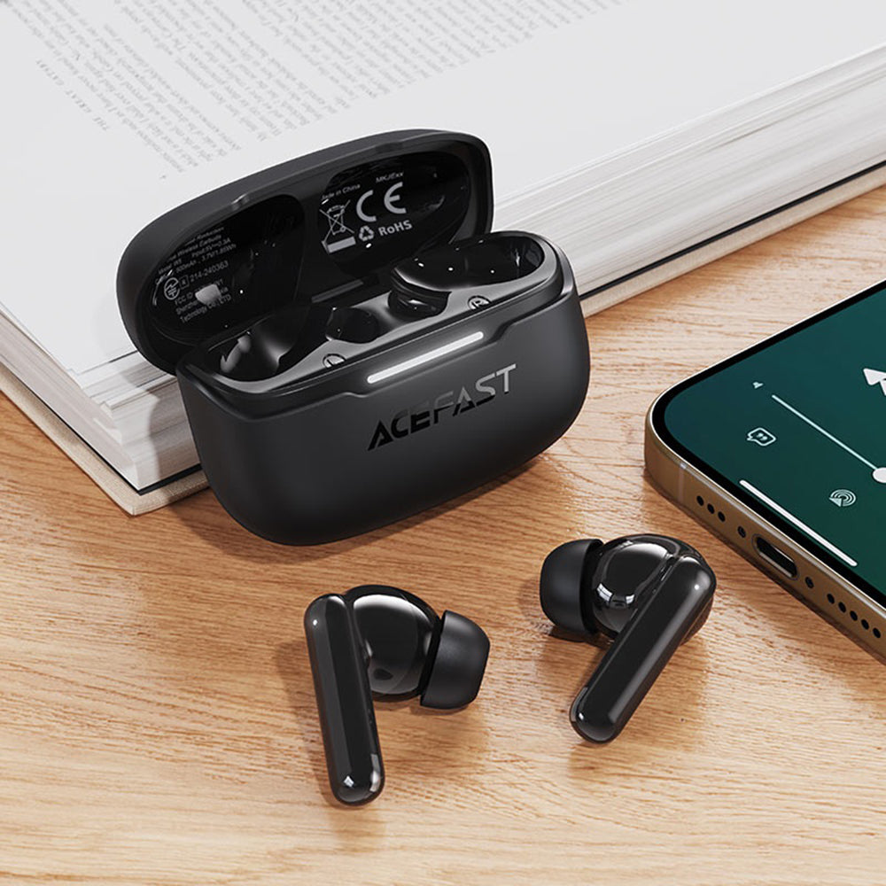 Acefast W5 Bluetooth Handsfree, TWS, ANC, Black