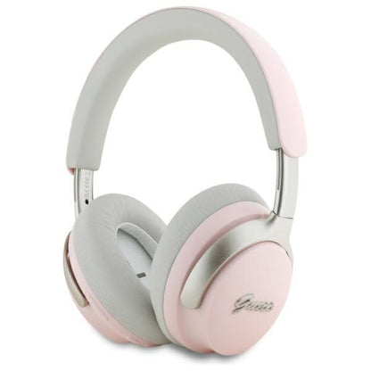 Handsfree Bluetooth Guess Metal Script Logo, A2DP, ANC, Pink