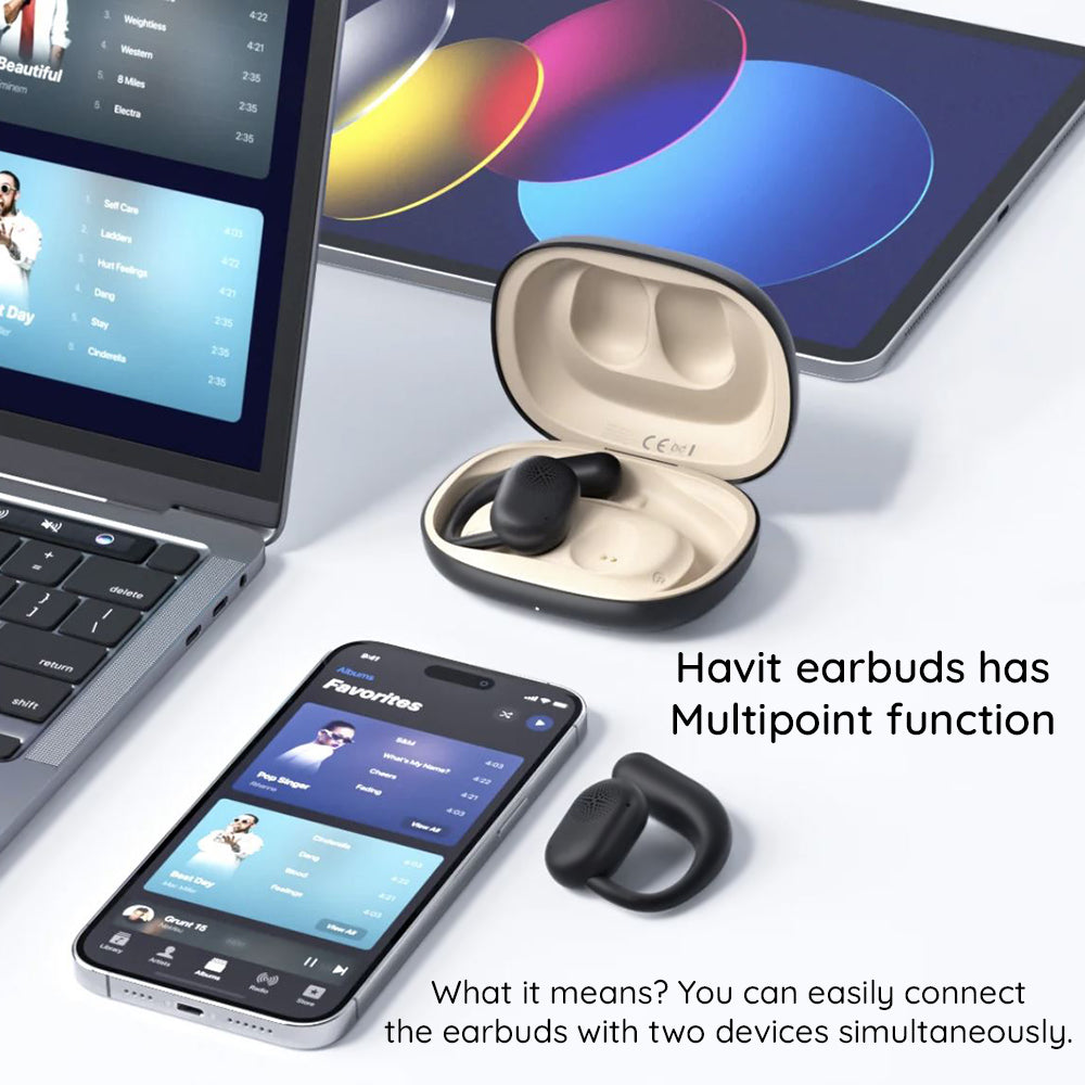 HAVIT OWS914 Bluetooth Handsfree, TWS, Black