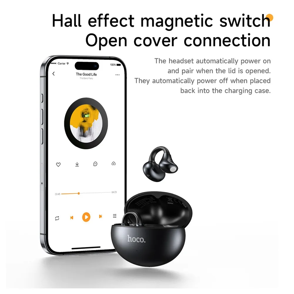 HOCO EA8 Bluetooth Handsfree, TWS, Black