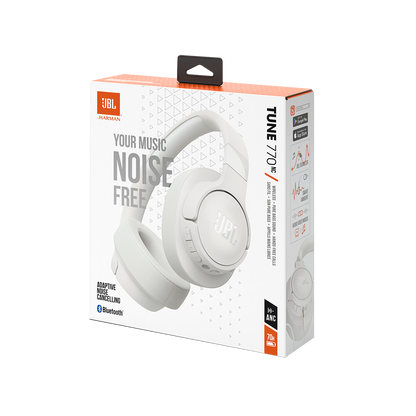 Handsfree Bluetooth JBL Tune 770NC, MultiPoint, A2DP, ANC, White JBLT770NCWHT