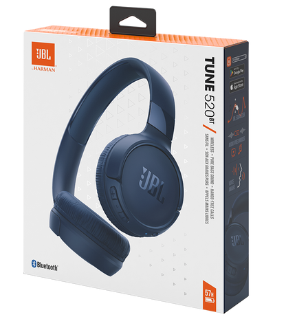 Handsfree Bluetooth JBL Tune 520BT, MultiPoint, A2DP, Blue JBLT520BTBTBLU