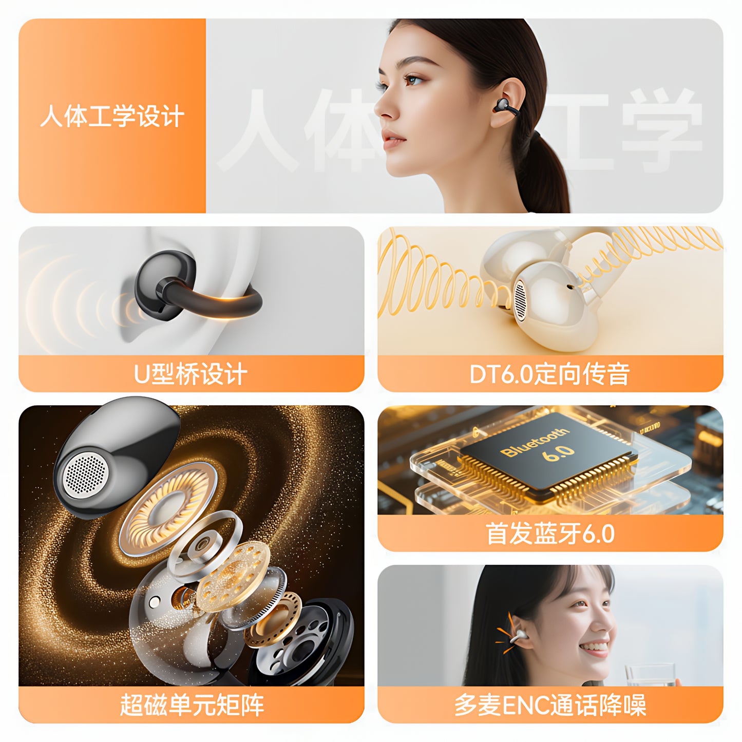 Bluetooth Handsfree Monster AirClip AC200, TWS, Black