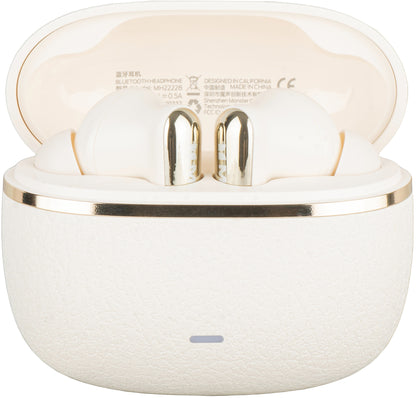 Bluetooth Handsfree Monster Clarity 200, TWS, ANC, Light Cream