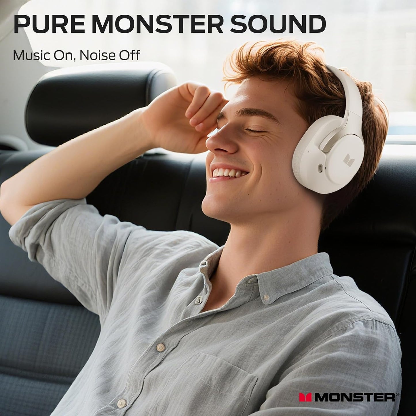 Bluetooth Handsfree Monster Persona 5th, MultiPoint, A2DP, ANC, White