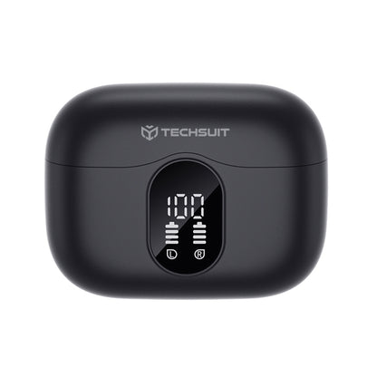 Handsfree Bluetooth Techsuit CW3 WaveBeat 100, TWS, ANC, Black