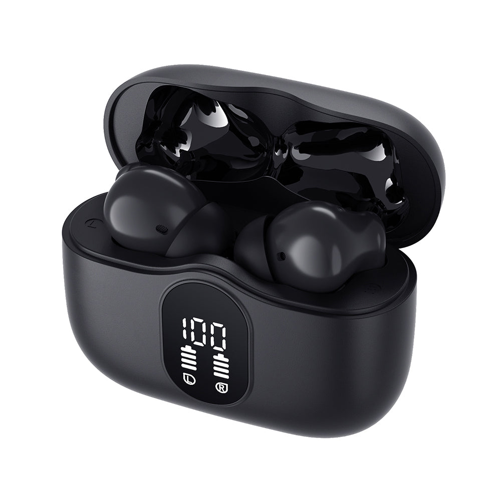 Handsfree Bluetooth Techsuit CW3 WaveBeat 100, TWS, ANC, Black