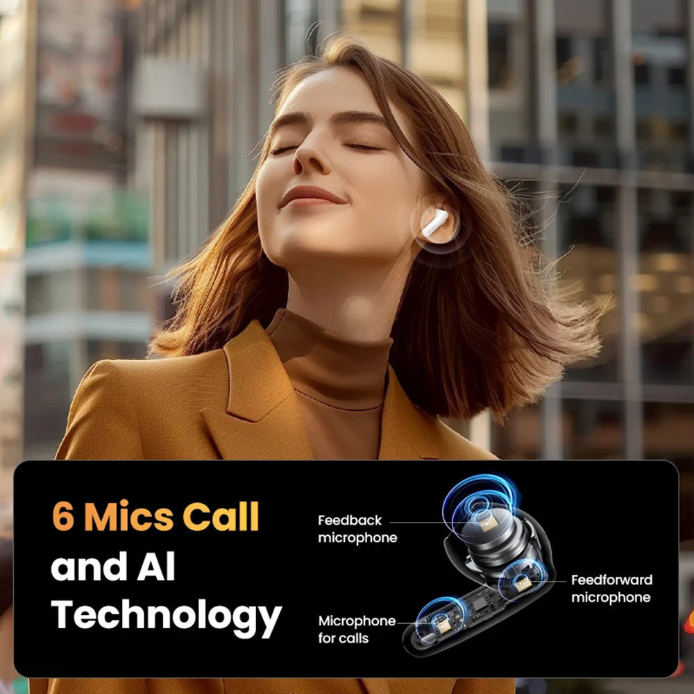 UGREEN HiTune H6 Pro WS203 Bluetooth Handsfree, TWS, ANC, White