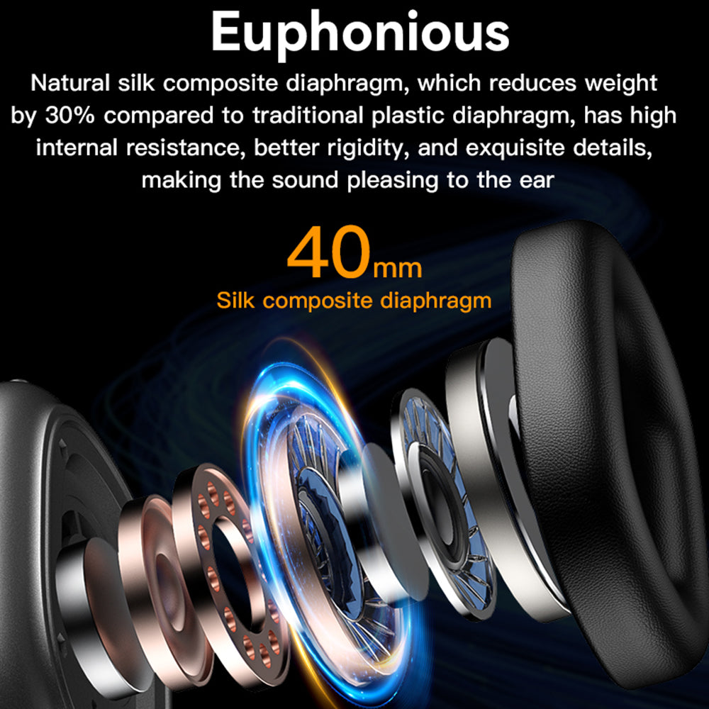 Handsfree Bluetooth Yesido EP05, A2DP, ANC, Black