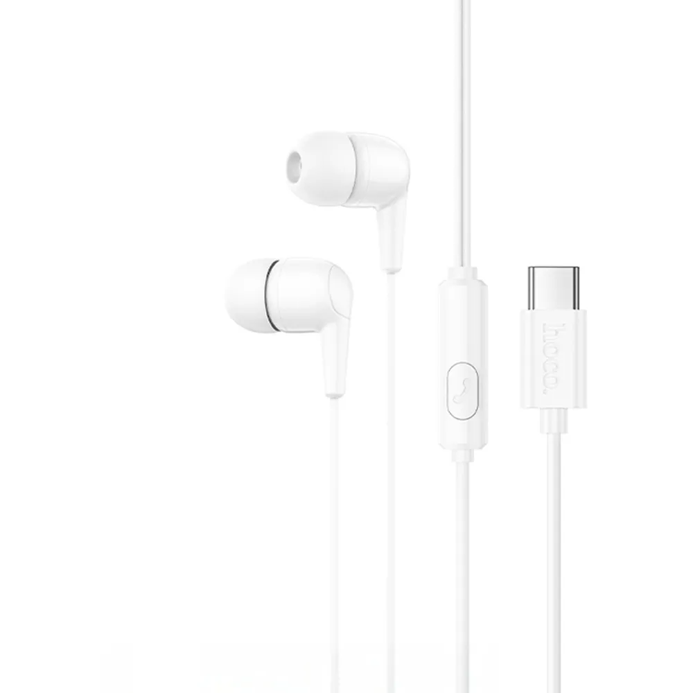 Handsfree USB-C HOCO M97, White