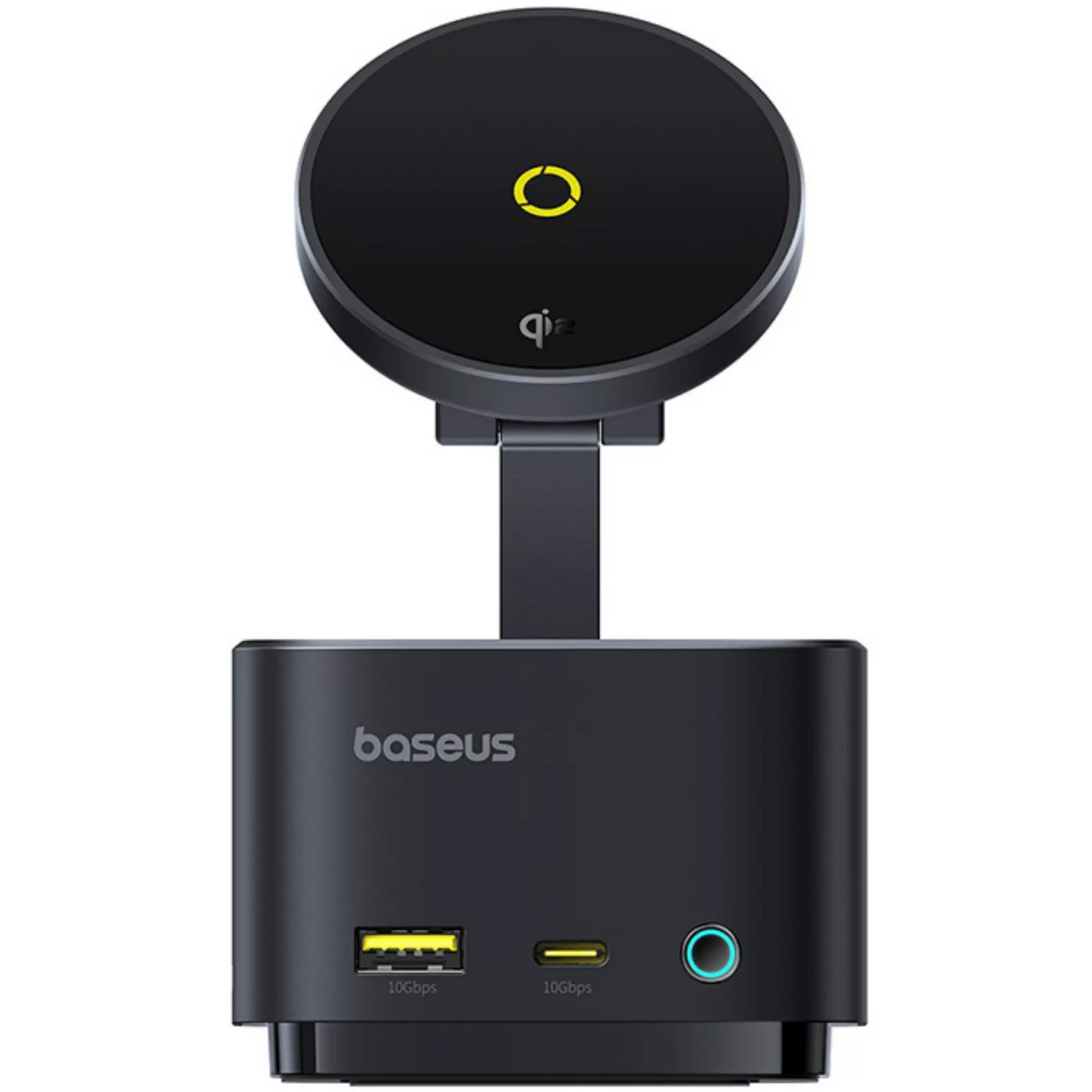 Baseus MagPro II 7in1 Multifunctional Hub, 1 x USB-A - 2 x USB-C - 1 x HDMI - 1 x QI - 1 x SD - 1 x microSD, Black Resealed B00072900121-00