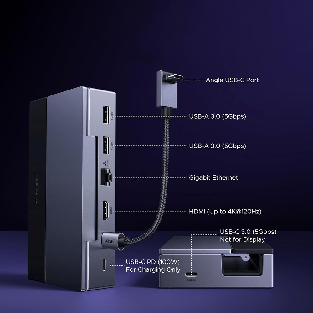 UGREEN 75126 Support Hub for Portable Console, Gray